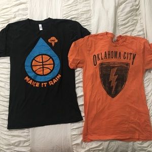3 OKC Thunder shirts